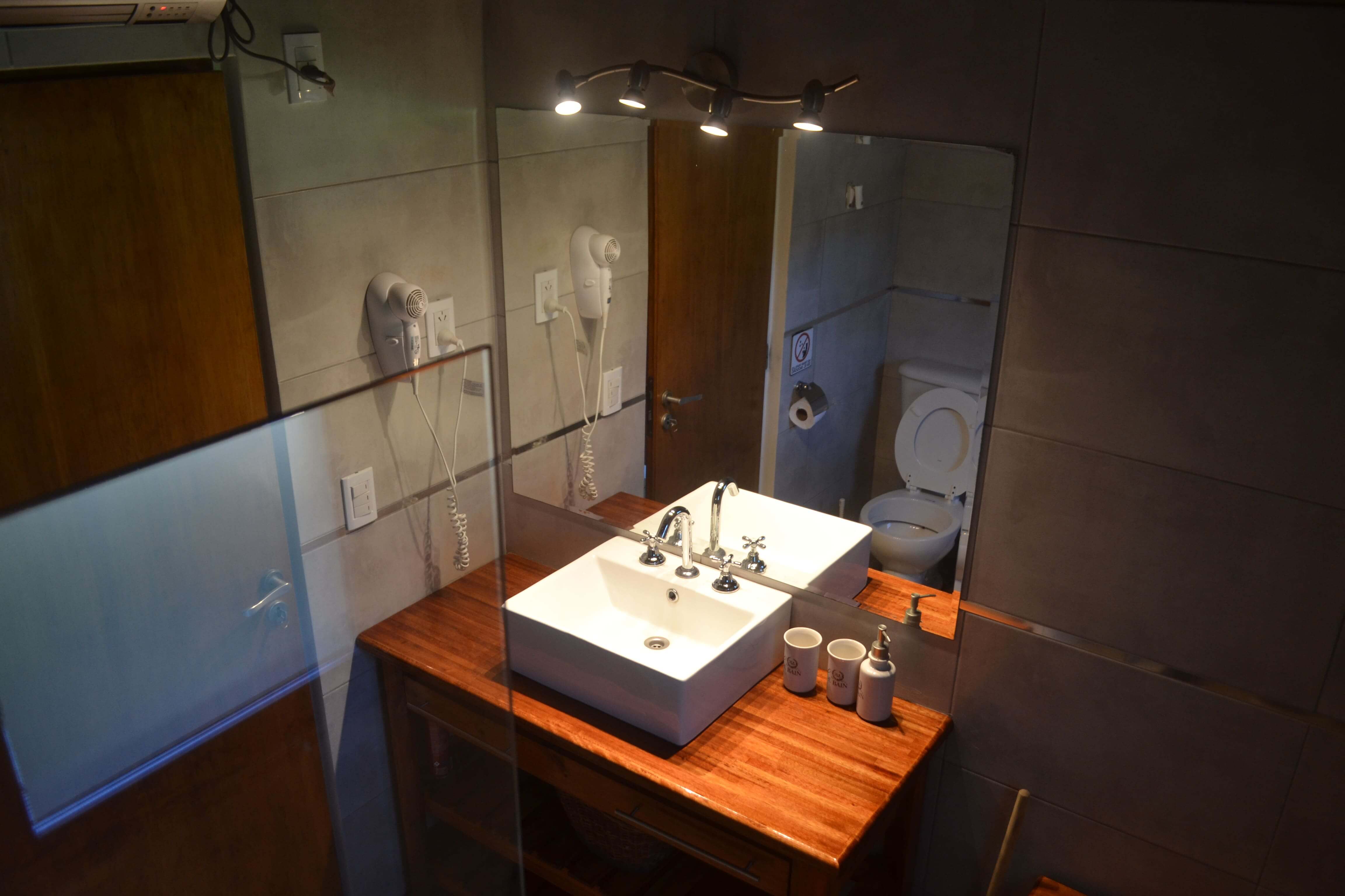 Baño de la cabaña